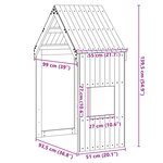 vidaXL Toit de lit pour enfants 55x99x139 5 cm bois de pin massif
