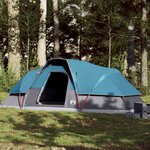 vidaXL Tente familiale à dôme 9 personnes bleu imperméable