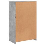 vidaXL Armoire latérale avec lumières LED gris béton bois d'ingénierie