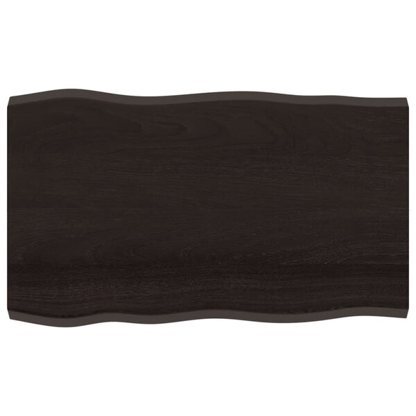 vidaXL Dessus de table bois massif traité bordure assortie