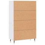 vidaXL Buffet haut blanc 69 5x31x115 cm bois d'ingénierie