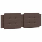 vidaXL Cadre de lit avec lumières LED marron 160x200 cm similicuir