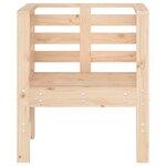 vidaXL Chaises de jardin lot de 2 61 5x53x71 cm bois de pin massif