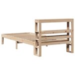 vidaXL Cadre de lit avec tête de lit 90x190 cm bois de pin massif