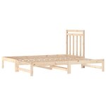 vidaXL Lit coulissant 2x(90x190) cm Bois de pin massif
