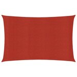 vidaXL Voile d'ombrage 160 g/m² Rouge 5x7 m PEHD