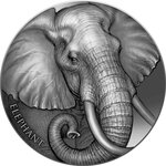 Monnaie en argent 2000 francs g 62.2 (2 oz) millésime 2023 expressions of wildlife elephant