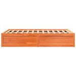 vidaXL Cadre de lit sans matelas cire marron 120x190cm bois pin massif