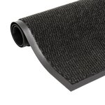 vidaXL Paillasson rectangulaire 60 x 90 cm Noir