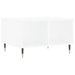 vidaXL Table basse Blanc 60x50x36 5 cm Bois d'ingénierie