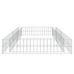 vidaXL Lit surélevé à gabion Acier galvanisé 200x100x20 cm