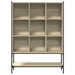 vidaXL Bibliothèque chêne sonoma 102x30x141 5 cm bois d'ingénierie