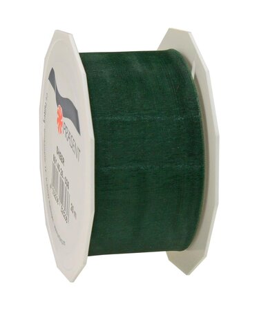 Organza sheer 25-m-rouleau 40 mm vert sapin