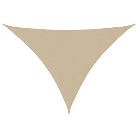 vidaXL Voile de parasol Tissu Oxford triangulaire 4x5x6 4 m beige