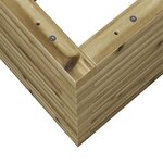 vidaXL Jardinière 50x50x46 cm bois de pin imprégné