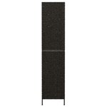vidaXL Cloison de séparation 5 panneaux noir 205x180cm hyacinthe d'eau