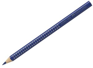 Crayons de couleur JUMBO GRIP bleu helio FABER-CASTELL