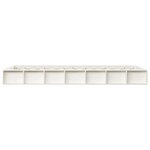 vidaXL Cadre de lit Blanc 120x190 cm Petit double Bois massif