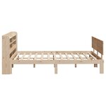 vidaXL Cadre de lit avec tête de lit 140x190 cm bois de pin massif