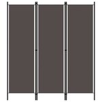 vidaXL Cloison de séparation 3 panneaux Anthracite 150x180 cm