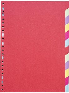 Jeu de 12 intercalaires format A4 Carte Recyclée 220g COUTAL