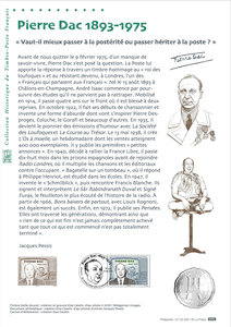 Document philatélique - Pierre Dac (1893-1975)