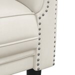 vidaXL Ensemble de canapés 3 Pièces crème velours
