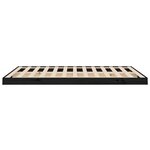 vidaXL Cadre de lit sans matelas noir 135x190 cm bois de pin massif