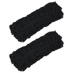 vidaXL Filets à foin 2 Pièces carré noir 75x75 cm PP