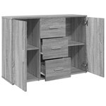vidaXL Buffet sonoma gris 90 5x29 5x65 cm bois d'ingénierie