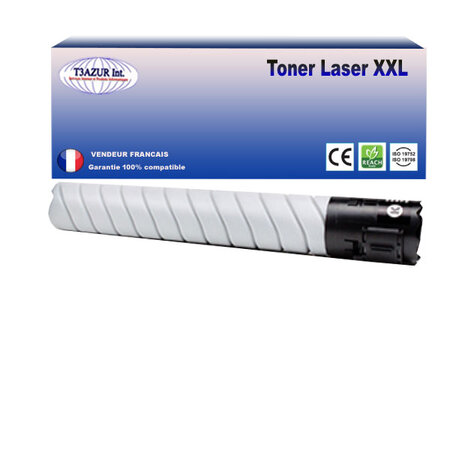 Toner compatible avec ricoh aficio mpc3503  mpc3503sp  mpc3504  noir - 29 500 pages - t3azur