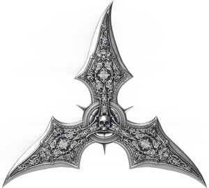 Monnaie SHURIKEN Ninja 2 Oz Argent 20$ Liberia 2026 (PRÉCOMMANDE)