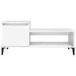 vidaXL Table basse Blanc 100x50x45 cm Bois d'ingénierie