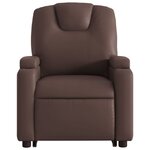 vidaXL Fauteuil inclinable marron similicuir