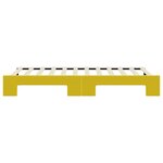 vidaXL Lit de jour avec lit gigogne jaune 80x200 cm velours
