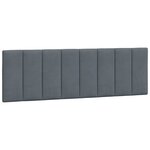 vidaXL Cadre de lit avec lumières LED gris foncé 160x200 cm velours