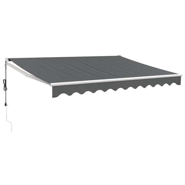 vidaXL Auvent rétractable automatique anthracite 3 5x2 5 m