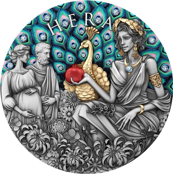 Pièce de monnaie en Argent 5 Dollars g 62.2 (2 oz) Millésime 2025 Divine Beauty HERA