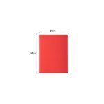 Paquet De 50 Chemises 1 Rabat Rock''s 210 - 24x32cm - Rouge - X 5 - Exacompta