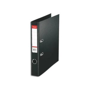 Classeur à Levier Plastique Standard A4 Dos 50 mm Noir ESSELTE