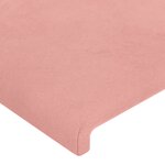 vidaXL Cadre de lit avec tête de lit Rose 80x200 cm Velours
