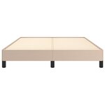 vidaXL Cadre de lit Cappuccino 140x190 cm Similicuir