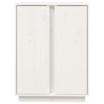 vidaXL Buffet Blanc 60x35x80 cm Bois massif de pin