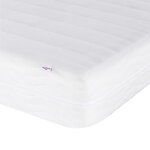 vidaXL Lit avec matelas Dover rose 90x190 cm velours