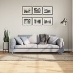 vidaXL Tapis ISTAN à poils longs aspect brillant beige 100x200 cm