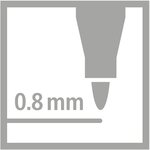Pochette x 15 stylos-feutres STABILO pointMax Pointe moyenne assortis x 5 STABILO