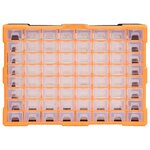 vidaXL Organisateur multi-tiroirs avec 64 tiroirs 52x16x37 5 cm