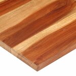 vidaXL Dessus de table Bois solide 25-27 mm 60x100 cm