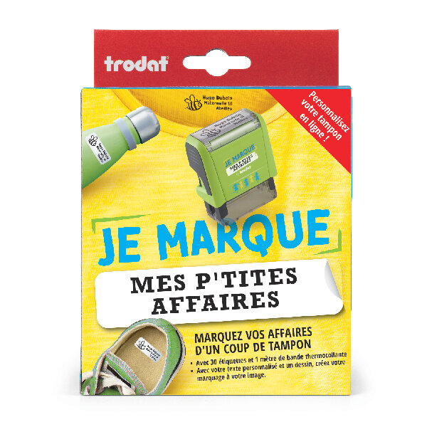 Je marque mes p‘tites Affaires (tampon textile à faire soit même)