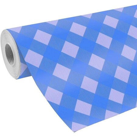 Rouleau Papier Cadeau Premium 80g 50x0 70m Bleu écossais CLAIREFONTAINE